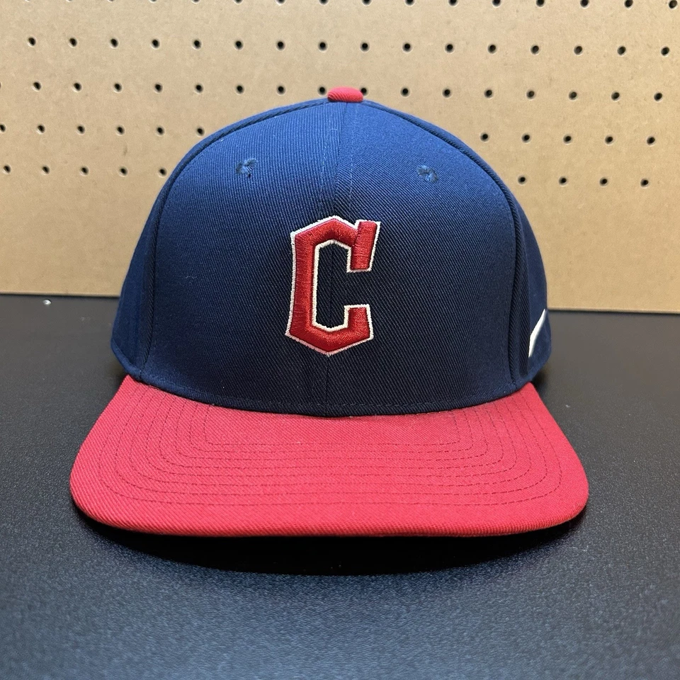 Cleveland Guardians Hat Cap Snap Back M/L Blue Red Nike Pro MLB Baseball NEW - Image 1 of 4