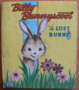 Vintage Whitman Tell-a-Tale Book ~ BILLY BUNNYSCOOT THE LOST BUNNY ~ Very Good! - Imagen 1 de 21