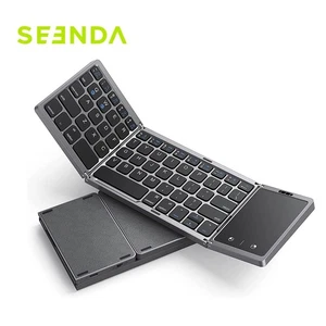Seenda Foldable Wireless Bluetooth Rechargeable Keyboard for ipad, phone, tablet - Picture 1 of 10