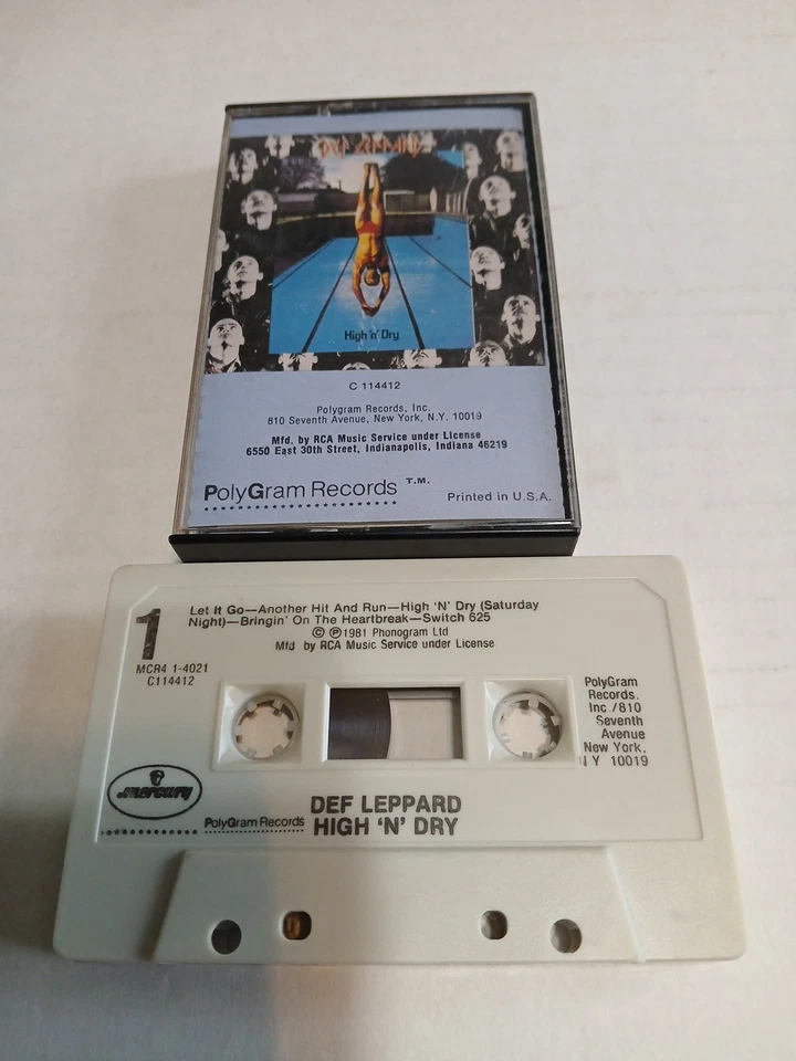 DEF LEPPARD,HIGH N DRY,CASSETTE. - Image 1 of 1