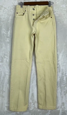 Pantalones de mezclilla Levis 501 XX de colección para hombre 29x32 (se adapta a 26x29) amarillo botón mosca hechos en EE. UU. AÑOS 80 Foto 1 de 4