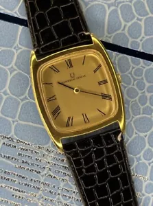Vintage Universal Geneve Tank Style Cal-42 Manual Winding Men's Watch Gold Plate - Picture 1 of 9