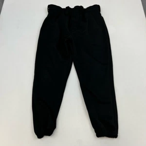 Worth Boys Jogger Pants Black Elastic Waist Pocket Baseball Softball Sports L - Picture 1 of 9