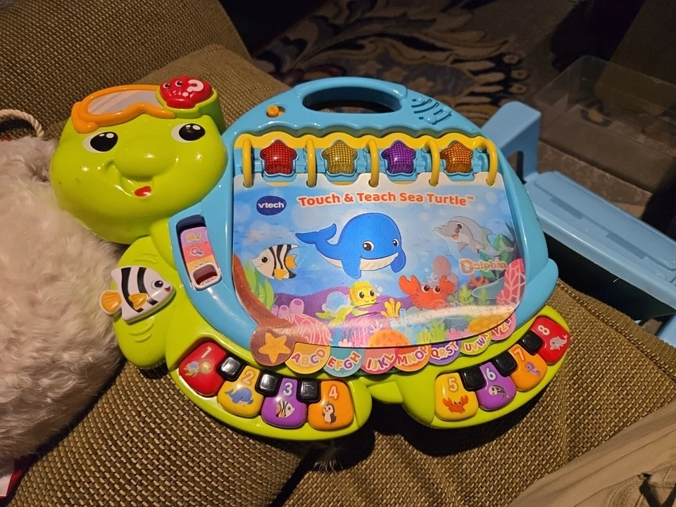 VTech Interactive Learning Toy Touch And Teach Turtle Music Story Sing Time... - Image 1 of 1