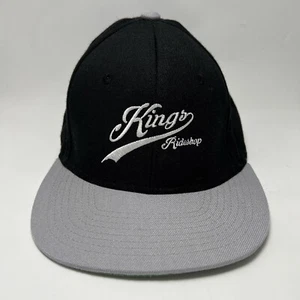 Kings Ride Shop BMX Negro Gris Gorra de Béisbol Sombrero Ajustable Espalda a Presión - Imagen 1 de 8