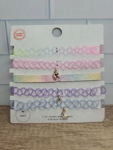 Wonder Nation Girls Set of 5 Multicolor Choker Style Necklaces - Picture 1 of 4