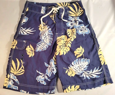 Pantalones cortos de natación American Eagle Outfitters para hombre azul flora talla 28 Foto 1 de 4