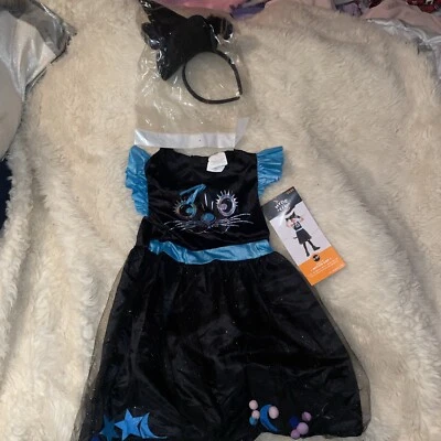 HYDE and EEK Pom Pom Cat Witch Halloween Costume Dress  Toddler 4-5T NEW - Image 1 of 4