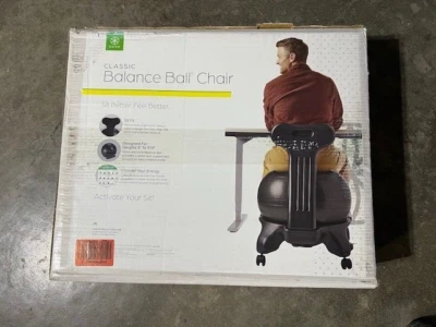 Clásica Pelota de Equilibrio Ejercicio Estabilidad Yoga Pelota Silla Ergonómica Premium, Negra Foto 1 de 2