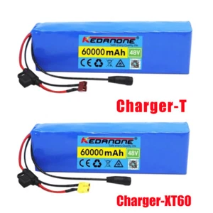 Li-ion Batterie 48V 60Ah 13S2P mit BMS Elektrofahrrad T+DCPlug &54.6A Ladegerät - Bild 1 von 20