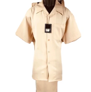 Pronti Collection by Phita Men's Cream Leisure Suit 100% Polyester Sizes L - 3XL - Picture 1 of 6