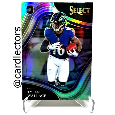 2021 Panini Select Football TYLAN WALLACE 378 RC Field Level Silver PRIZM RAVENS - Image 1 of 2