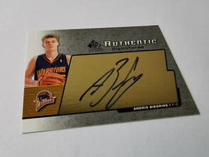 ANDRIS BIEDRINS 05 SP Authentic SIGNATURES #AS-AB AUTOGRAPH RC GOLDEN STATE - Bild 1 von 2