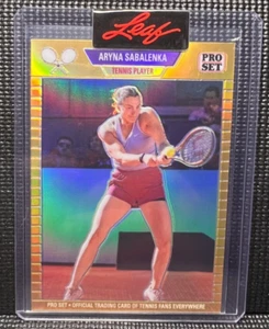 🎾 Aryna Sabalenka - /199 - Gold Refractor - 2023 Leaf Pro Set Metal - Picture 1 of 1