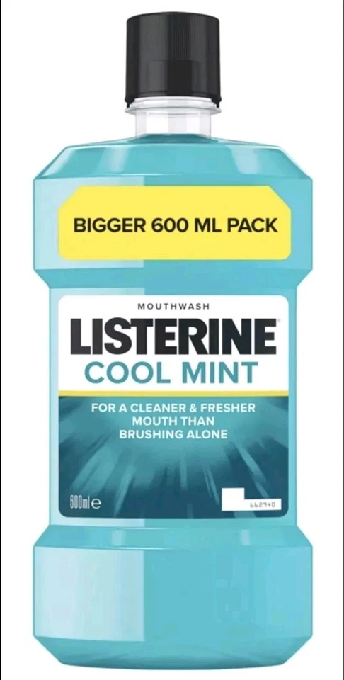  Enjuague bucal Listerine Cool Mint 600 ml protección de goma como nuevo enjuague frescura Foto 1 de 1