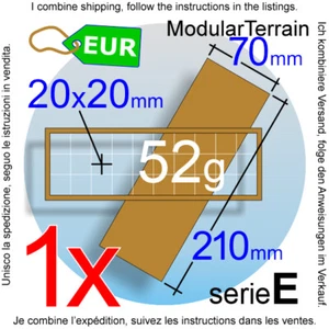 1x MDF Movement Tray 10x3 3x10 (E 0mm) 20mm Square Base War Hammer 40k Bandeja - Imagen 1 de 7