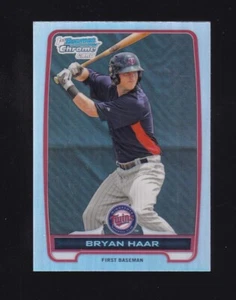 2012 Bowman Chrome Refractor Bryan Haar Rookie #BDPP155 Minnesota Twins - Picture 1 of 2
