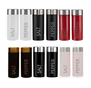 Salt Pepper 2 Pcs Set Kitchen Liberty Stainless Steel Shaker Pot Cruet Condiment - Picture 1 of 15