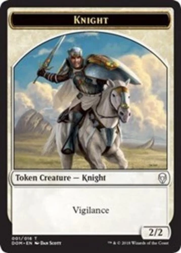 Knight Token (001) ~ Near Mint Dominaria MTG Magic UltimateMTG  Card - Image 1 of 1