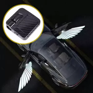 1 Pair Wireless Car Door Atmosphere Light Angel Wings Led Lights Car Accessories - Picture 1 of 15