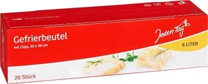 Jeden Tag Gefrierbeutel mit Clips 6L 20 Stück - Bild 1 von 2