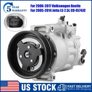 For Volkswagen Jetta Rabbit Beetle Golf Audi 2.0L 2.5L A/C Compressor w/ Clutch - Picture 1 of 18