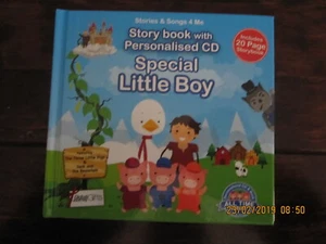 STORY BOOK WITH PERSONALISED CD SPECIAL LITTLE BOY - Picture 1 of 2