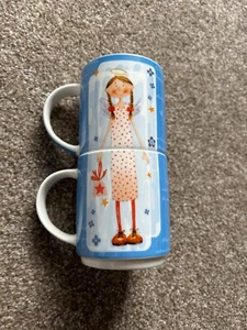 Kaffee Tee Tassen von 1810 Love Angel Girl stapelbar Top Zustand Paare …….!!! - Bild 1 von 5