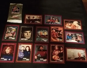 13 Star Trek 1991 Karten Lot und Originalverpackung. - Bild 1 von 22