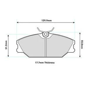 Pastillas de freno Ferodo DS3000 competición/motorsport - juego de pastillas delanteras (FCP406R) - Imagen 1 de 3