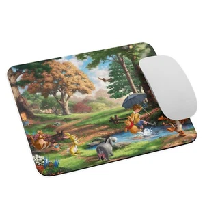 Thomas Kinkade Winnie The Pooh and Friends Mouse Pad 9.5x7.75 inch Cute - Picture 1 of 3