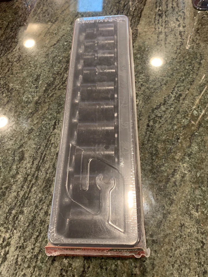 Snap-on 310immya 1/2" drive 10 thru 19 mm 6-point shallow impact socket set - Image 1 of 4