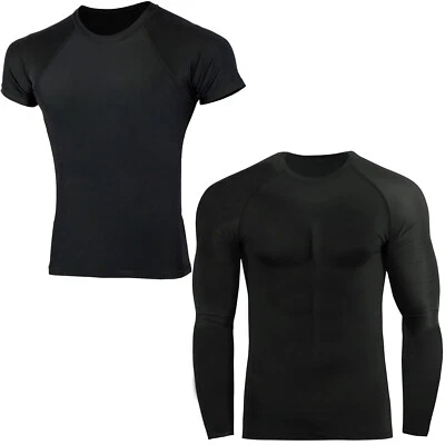 KOYES MMA Rash Guard BJJ Blank Fight Half & Long Sleeve Grappling Gym Wear