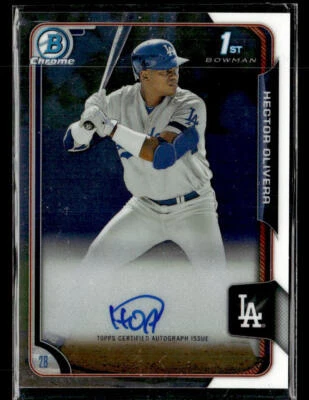 Hector Olivera 2015  Bowman Chrome #BCAP-HO Prospect Autographs Dodgers - Image 1 of 2