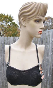 NWT Women Bra JRS  APT. 9 Lace Bandeau UW Bralette Convertible Ivory/Black - Picture 1 of 12