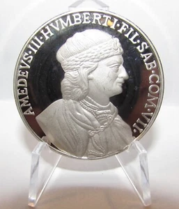 Medaglia in argento 925 AMEDEO III 3,6 cm - Imagen 1 de 2