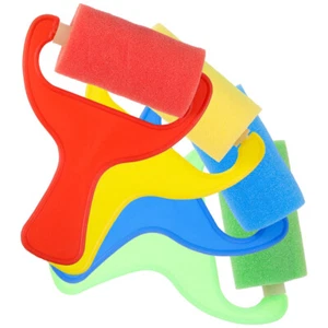 4 Pcs Sponge Brush Set Paint Roller Rollers for Painting Child Toddler - Picture 1 of 12