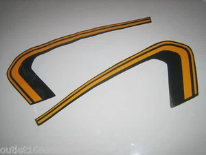 Set Honda CB100 CB 100 CB100K3 Petrol Fuel Tank Side Decal Stripe Yellow Sticker - Picture 1 of 1