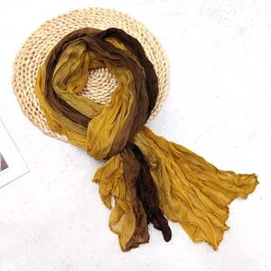 Thin Breathable Shawl Twist Scarf Windproof Tie-dye Headscarf Outdoor Casual☋ - Picture 1 of 29