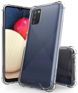 Aquaflex Transparent Anti-shock Transparent Étui Coque pour Samsung Galaxy A02s - Photo 1 sur 5