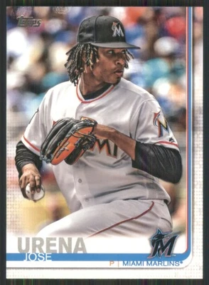 2019 Topps #20 Jose Urena Miami Marlins TW1818 - Image 1 of 2