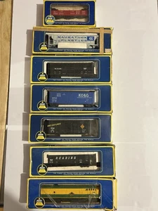 AHM HO Scale Train Lot - Leselok + 6 Güterwagen - Österreich/Jugoslawien - - Bild 1 von 5