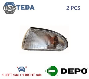 214-1529L-AE INDICATOR LIGHT BLINKER LAMP PAIR FRONT LORO 2PCS NEW - Picture 1 of 5