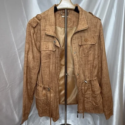 Chaqueta utilitaria ligera naranja quemada JouJou para mujer talla M Foto 1 de 4