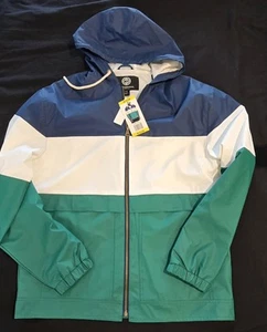 Original Weatherproof Raingear Windbreaker Men's Medium Multicolor W/Hood - Picture 1 of 2