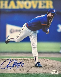 RICK SUTCLIFFE Signed 8x10 Chicago Cubs Autographed Photo Navy Jersey JSA COA - Picture 1 of 1