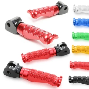 Red CNC Front Rear R-FIGHT Footpegs For GSR 600 06 07 08 09 10 - Picture 1 of 6