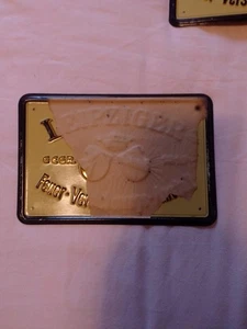 Leipzig Feuer-Versicherung-Anstalt geprägtes, lithographiertes Blechschild. - Bild 1 von 3