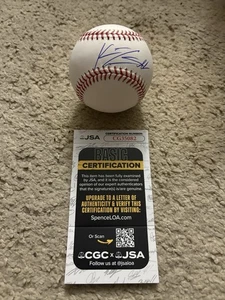 PITTSBURGH PIRATAS KONNOR GRIFFIN FIRMADO ROMLB PELOTA DE BÉISBOL CERTIFICADO DE AUTENTICIDAD JSA - Imagen 1 de 4