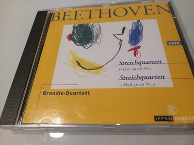 Beethoven STREICHQUARTETT OP.18 NR. 1 UND OP.59 NR 2  BRANDIS QUARTETT  LIVE RAR - Bild 1 von 4
